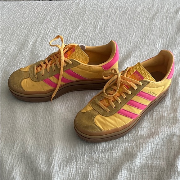 Adidas Platform Gazelle RARE Pink And Yellow - Picture 6 of 6